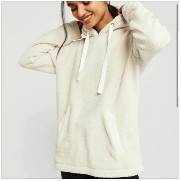 Abercrombie & Fitch Tops - Abercrombie and fitch Soft Sherpa Hoodie Women Size Small